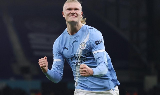 世界杯比赛直播地址-6场8球3助攻，哈兰德是英超曼市德比参与进球最多的曼城球员